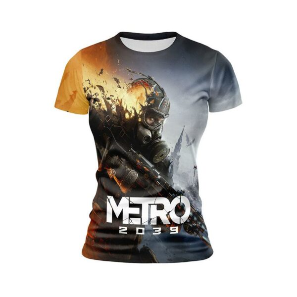 Футболка женская спортивная с принтом «Метро 2039. Выживание. Metro 2039. Survival»