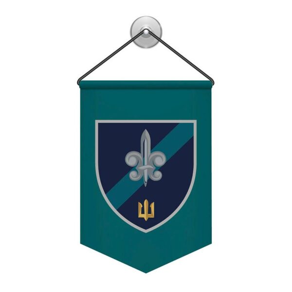 Вимпел двосторонній з принтом «140-й окремий розвідувальний батальйон (лого 2)»