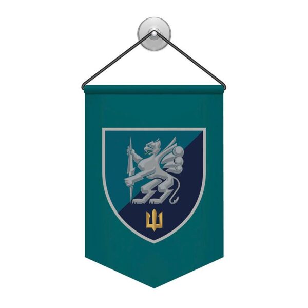 Вимпел двосторонній з принтом «501-й окремий батальйон морської піхоти»