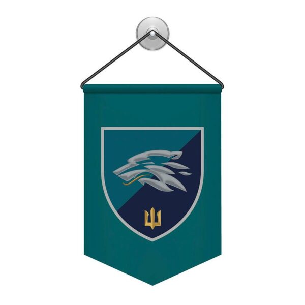 Вимпел двосторонній з принтом «503-й окремий батальйон морської піхоти (лого 2)»