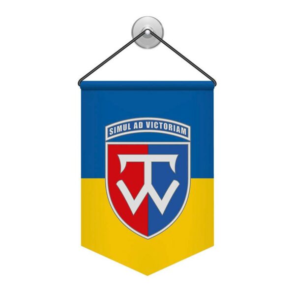 Вимпел двосторонній з принтом «58-ма окрема мотопіхотна бригада 1»