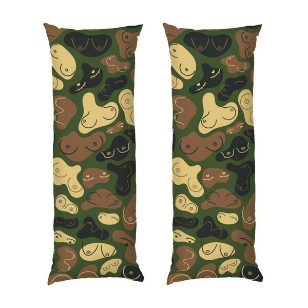 Дакимакура подушка для объятий «Бодипозитивный камуфляж. Body-positive camouflage»