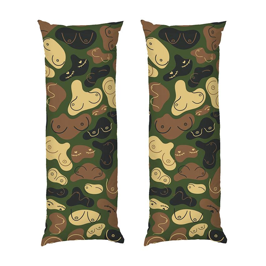 Дакімакура подушка для обіймів «Бодіпозитивний камуфляж. Body-positive camouflage»
