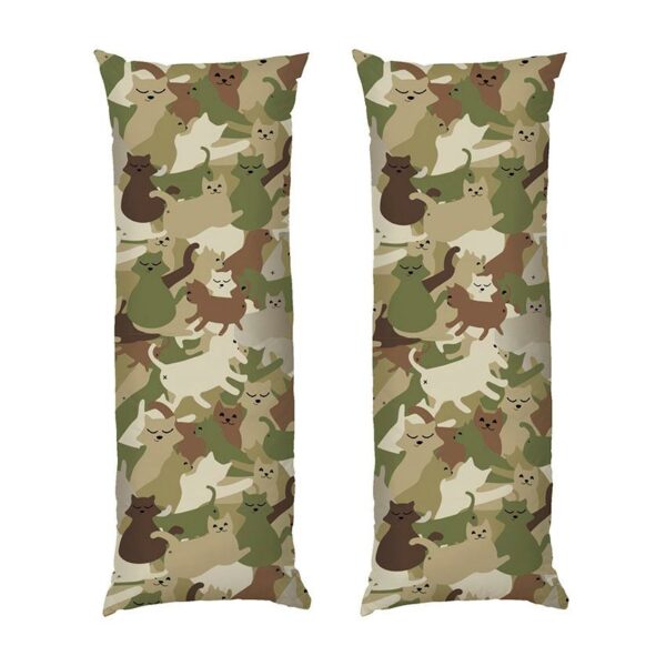 Дакимакура подушка для объятий «Забавные котики. Камуфляж. Funny cats. Camouflage»
