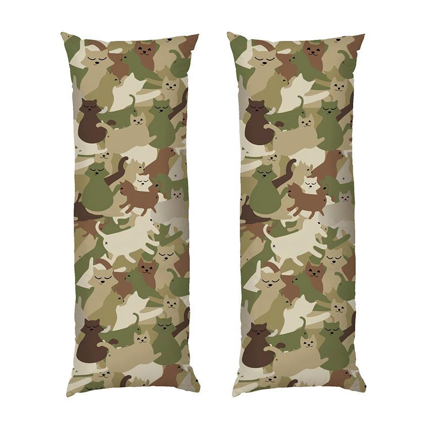 Дакимакура подушка для объятий «Забавные котики. Камуфляж. Funny cats. Camouflage»