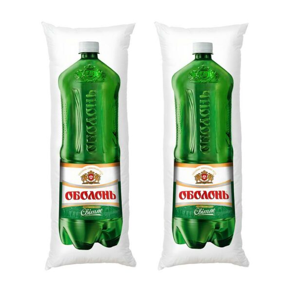 Дакімакура подушка для обіймів «Оболонь. Українське Світле Пиво. Obolon. Ukrainian Light Beer»