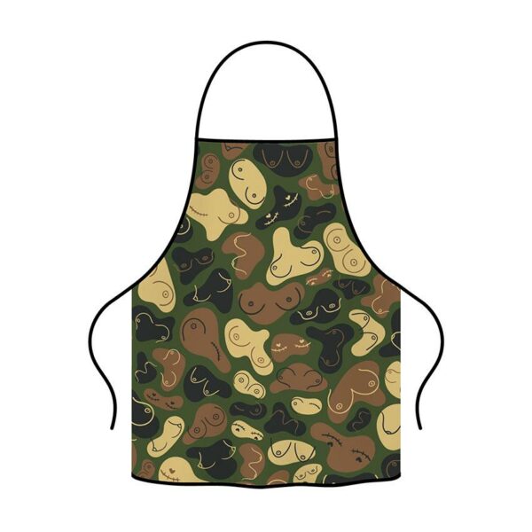 Фартук с принтом «Бодипозитивный камуфляж. Body-positive camouflage»