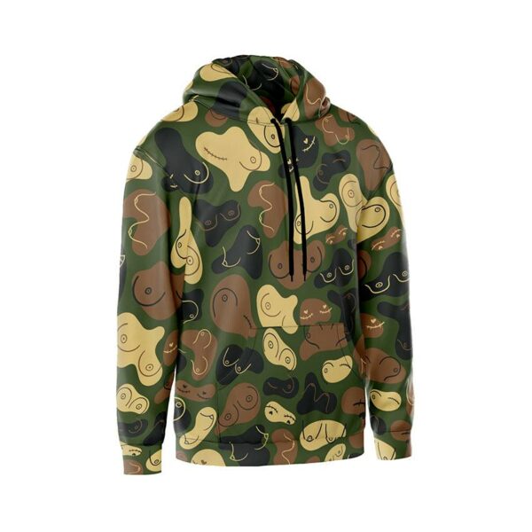 Худи мужское с принтом «Бодипозитивный камуфляж. Body-positive camouflage»