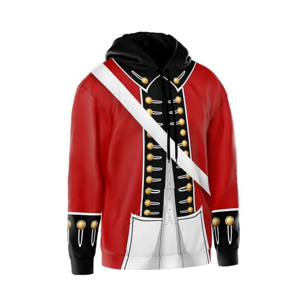 Худі чоловіче з принтом «Британський червоний мундир. British Redcoat»