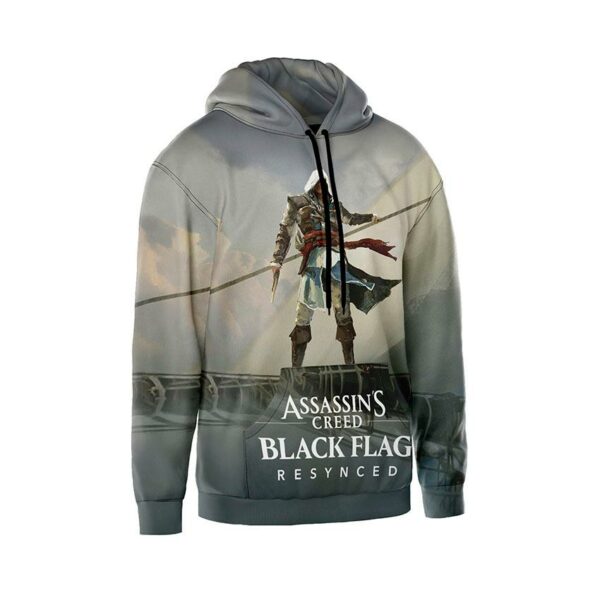 Худи мужское с принтом «Ассасин Крид. Дух Пиратства. Assassin's Creed. Pirate Spirit»