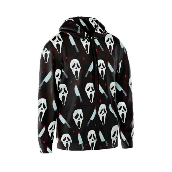 Худі чоловіче з принтом «Ґоустфейс. Нічний мисливець. Ghostface. Night Hunter»
