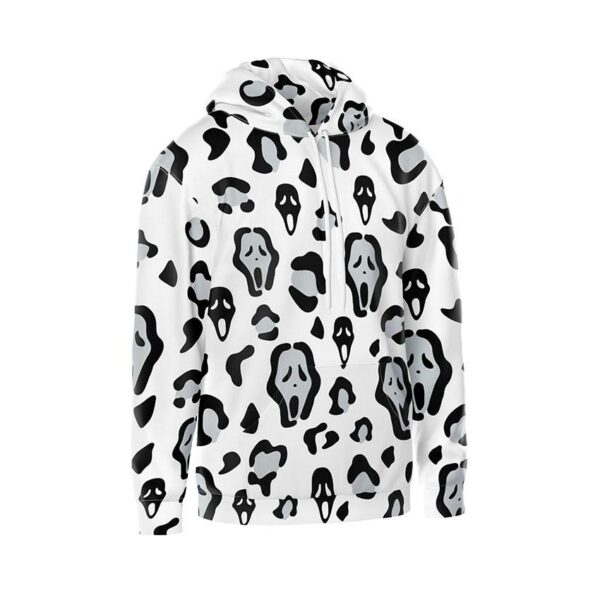 Худі чоловіче з принтом «Ґоустфейс. Патерн. Ghostface. Pattern»