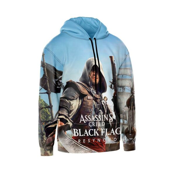 Худи мужское с принтом «Ассасин Крид. Морской Ассасин. Assassin's Creed. Sea Assassin»
