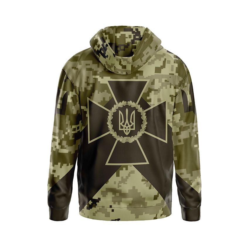 Худі чоловіче з принтом «Служба безпеки України. Камуфляж. Camouflage»