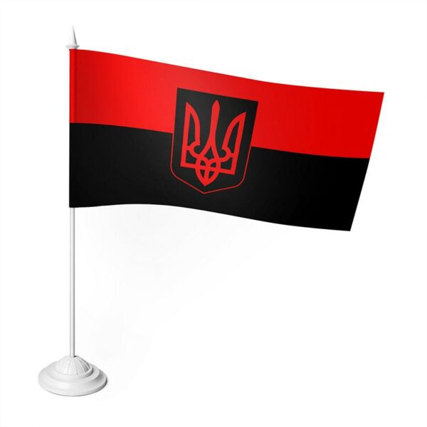 Настільний прапорець з принтом «УПА з Гербом»
