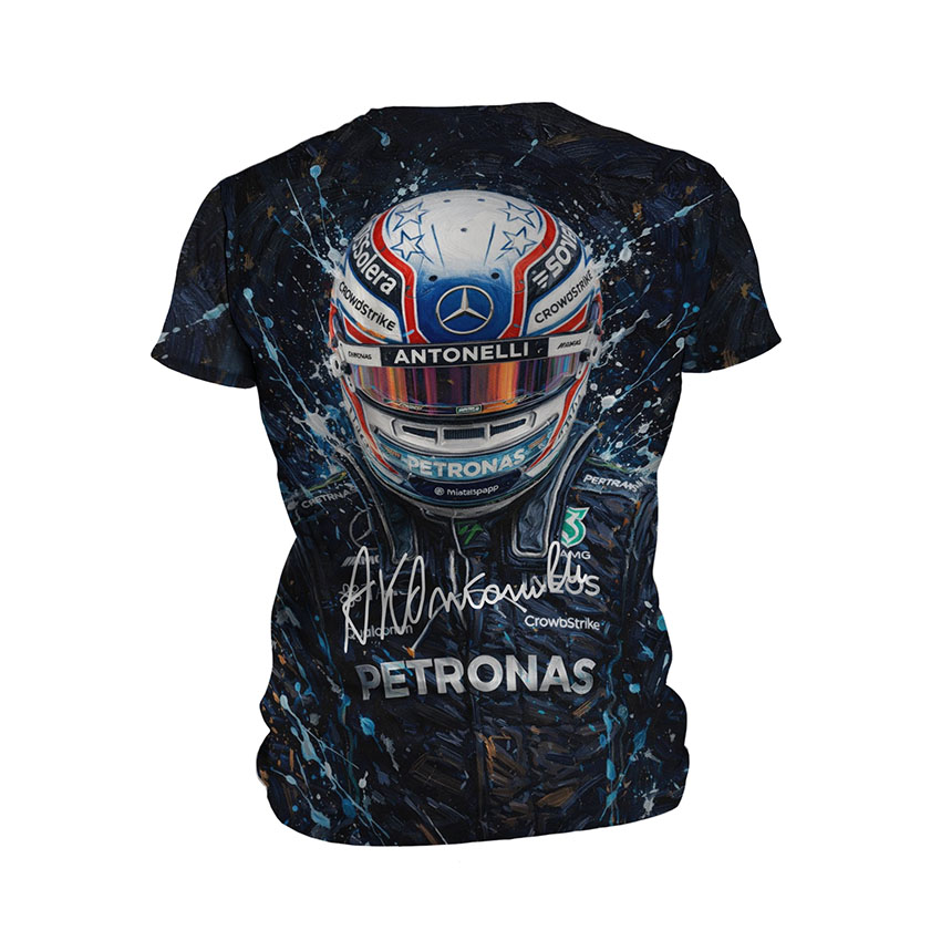 Футболка чоловіча спортивна з принтом «Кімі Антонеллі. Арт. Формула 1. Kimi Antonelli Art. Formula 1»