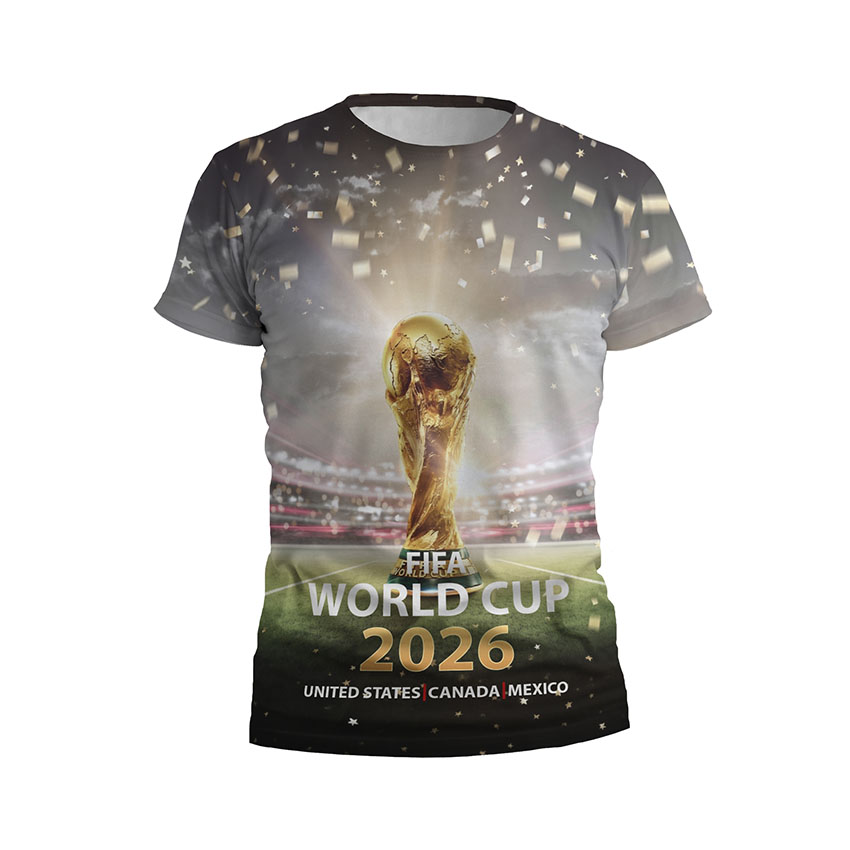 Футболка чоловіча спортивна з принтом «Кубок Світу 2026. World Cup 2026»