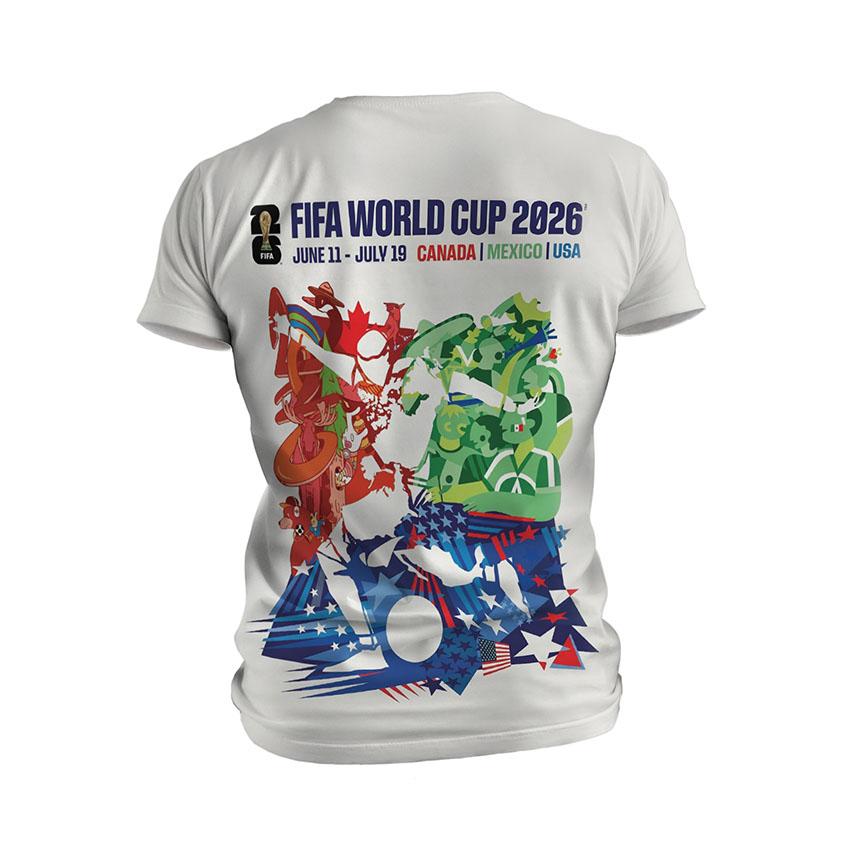 Футболка детская спортивная с принтом «Чемпионат мира по футболу 2026. 2026 FIFA World Cup»
