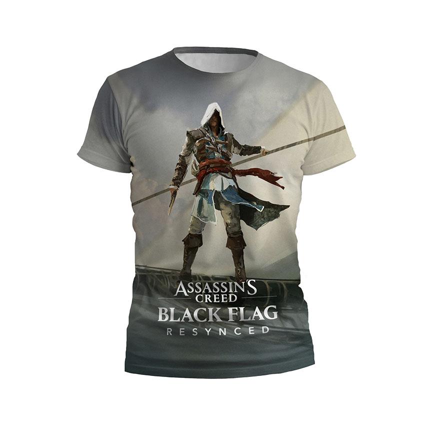 Футболка дитяча спортивна з принтом «Ассасін Крід. Дух Піратства. Assassin's Creed. Pirate Spirit»