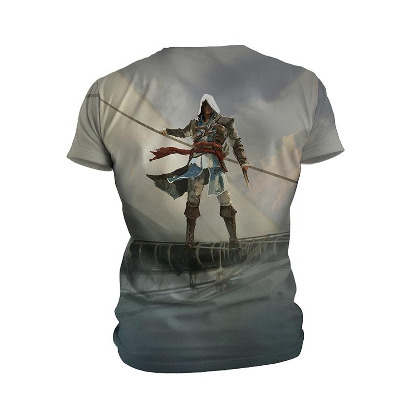 Футболка дитяча спортивна з принтом «Ассасін Крід. Дух Піратства. Assassin's Creed. Pirate Spirit»