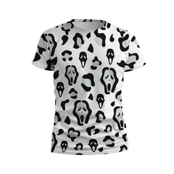 Футболка дитяча спортивна з принтом «Ґоустфейс. Патерн. Ghostface. Pattern»