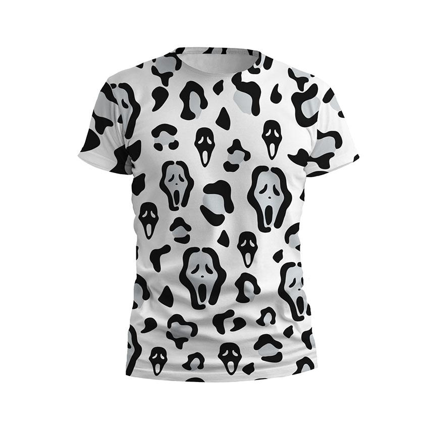 Футболка дитяча спортивна з принтом «Ґоустфейс. Патерн. Ghostface. Pattern»