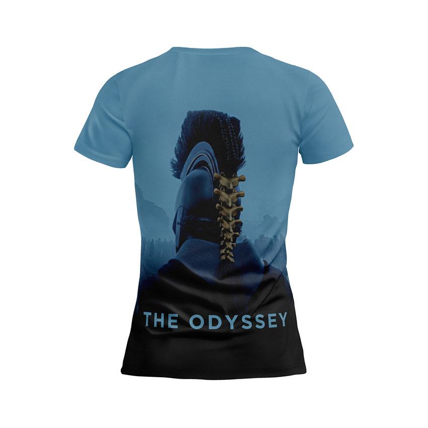 Футболка жіноча спортивна з принтом «Давньогрецький Воїн. Одіссея. Ancient Greek Warrior. The Odyssey»