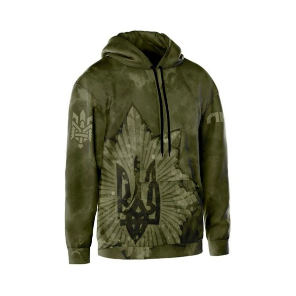 Худи мужское с принтом «Бригада Лють. Тактический стиль. Tactical style»