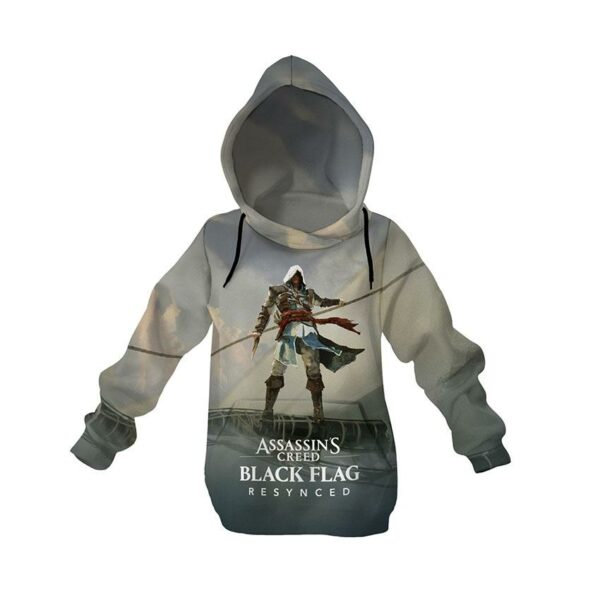 Худи детское с принтом «Ассасин Крид. Дух Пиратства. Assassin's Creed. Pirate Spirit»