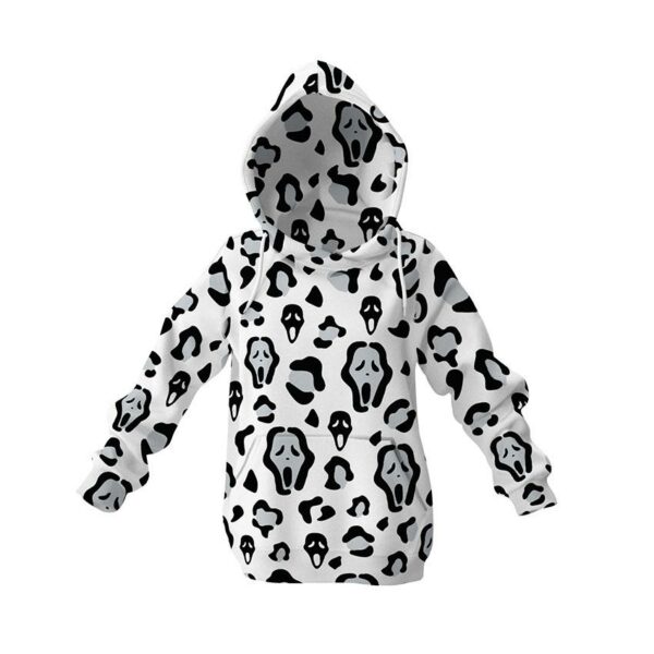 Худи детское с принтом «Гоустфейс. Паттерн. Ghostface. Pattern»