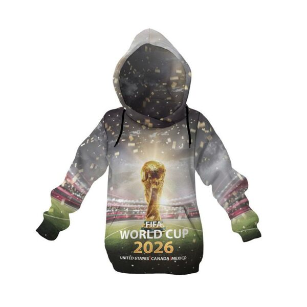 Худи детское с принтом «Кубок Мира 2026. World Cup 2026»