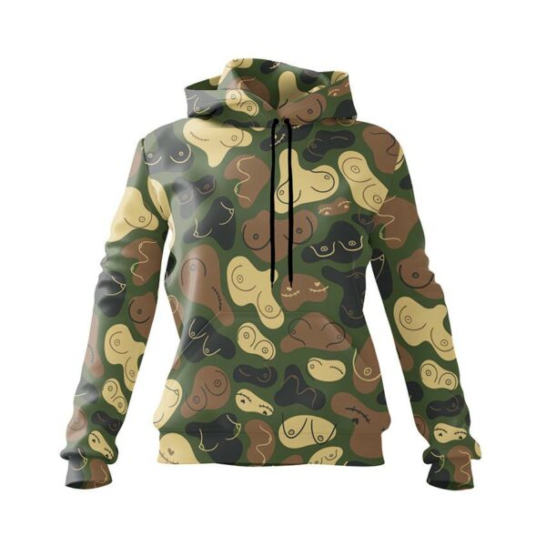 Худі жіноче з принтом «Бодіпозитивний камуфляж. Body-positive camouflage»
