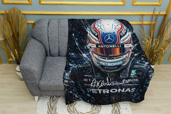 Плед «Кими Антонелли. Арт. Формула 1. Kimi Antonelli Art. Formula 1»