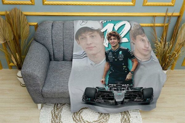 Плед «Кими Антонелли. Мерседес. Формула 1. Kimi Antonelli. Mercedes. Formula 1»