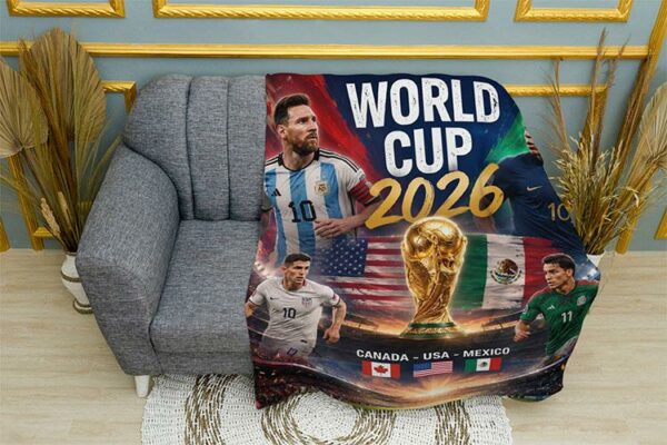 Плед «Легенди спорту. Чемпіонат світу з футболу 2026. Sports legends. 2026 FIFA World Cup»