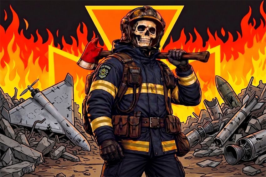 Прапор «ДСНС. Тактичний рятувальник України. Tactical rescuer Ukraine»