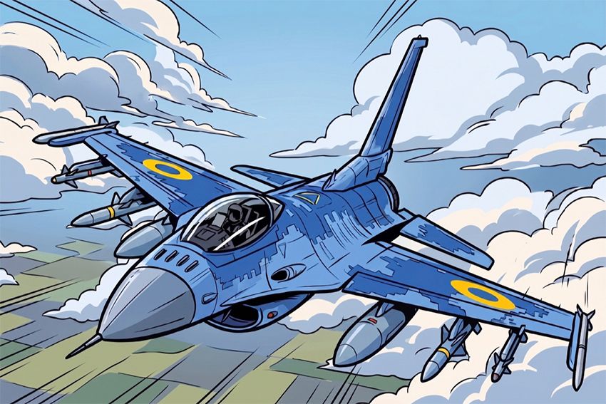 Прапор «F-16 Збройних Сил. Armed Forces F-16» 1