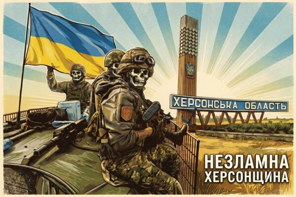 Флаг «Несокрушимая Херсонщина. Unbreakable Kherson region»