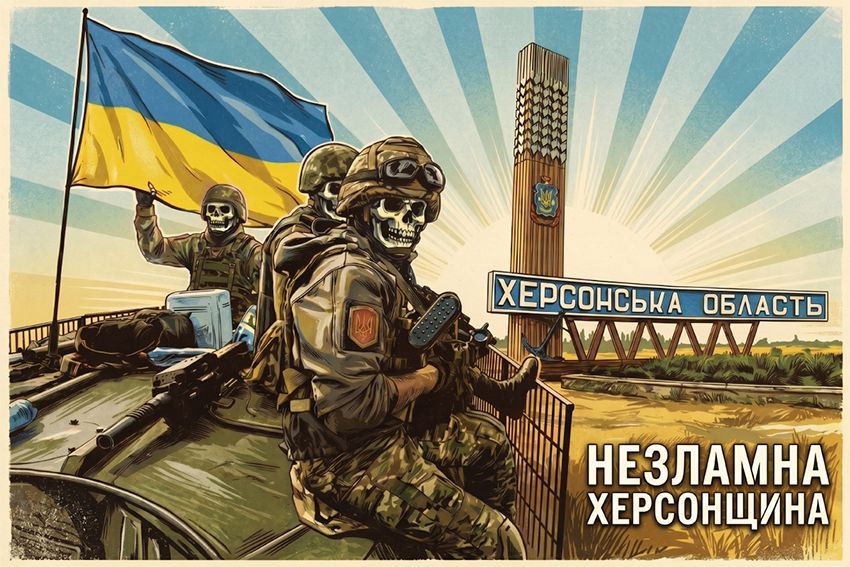 Прапор «Незламна Херсонщина. Unbreakable Kherson region»