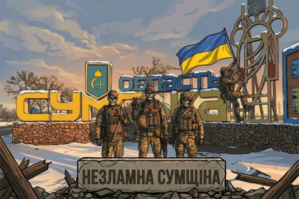 Прапор «Незламна Сумщина. Unbreakable Sumy region»