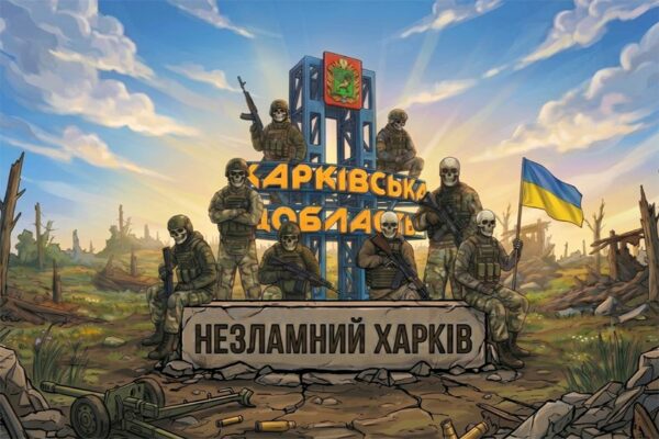 Прапор «Незламний Харків. Unbreakable Kharkiv»