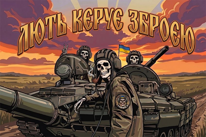 Прапор «Примарні танкісти ЗСУ. Ghost tankers AFU» 1