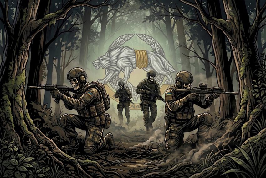 Прапор «ССО. Нічні мисливці ЗСУ. Night hunters AFU»