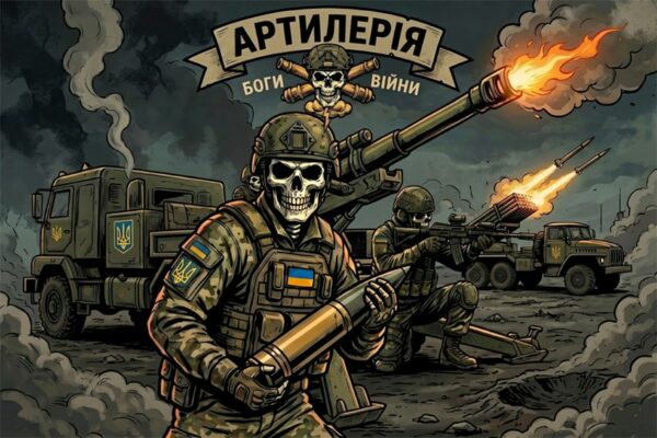 Прапор «Українська тактична артилерія. Ukrainian tactical artillery»