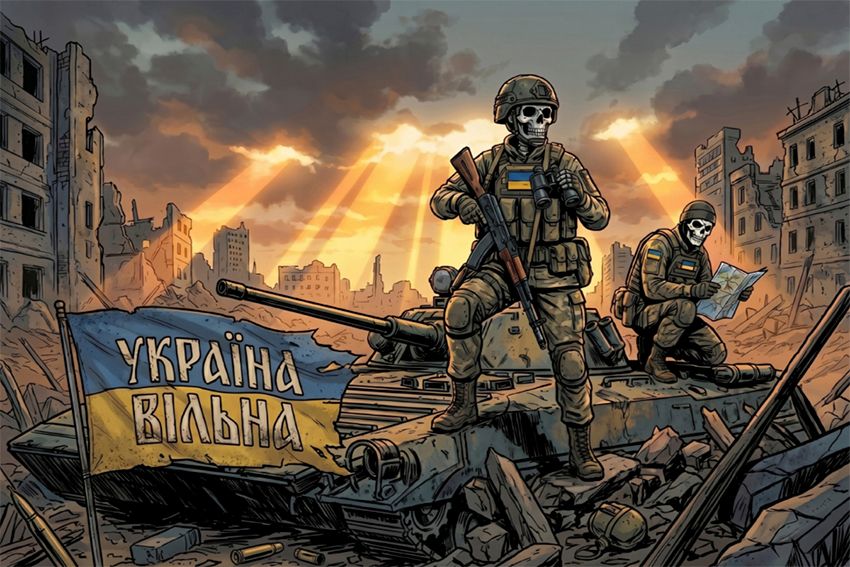 Прапор «Вільна Україна. Free Ukraine»
