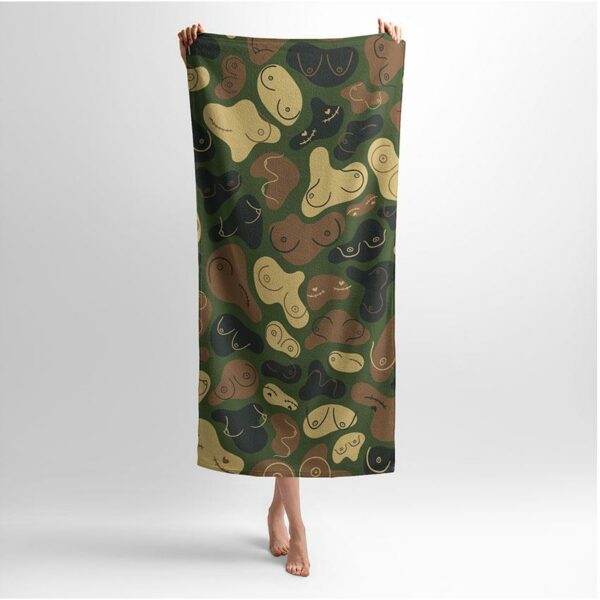Рушник з принтом «Бодіпозитивний камуфляж. Body-positive camouflage»
