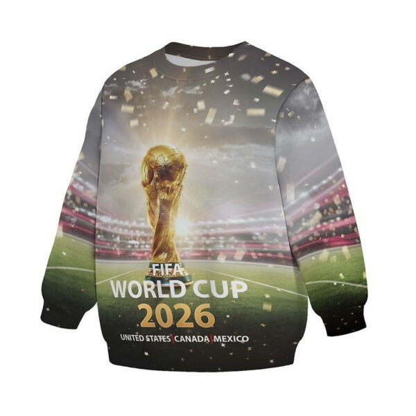Свитшот детский с принтом «Кубок Мира 2026. World Cup 2026»