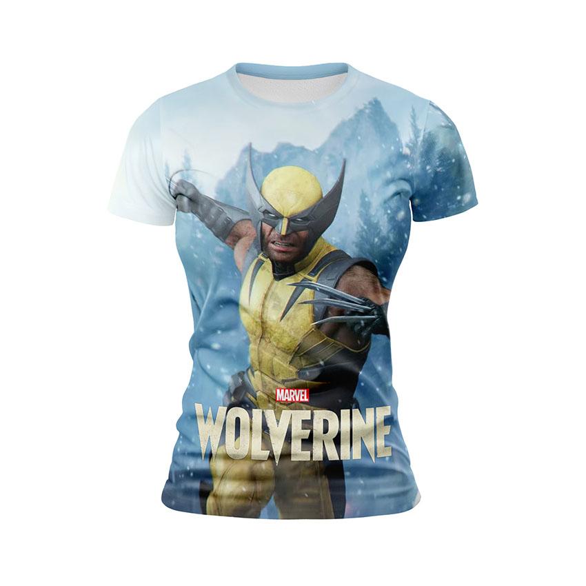 Футболка жіноча спортивна з принтом «Бойовий Росомаха. Гра. Battle Wolverine. Game»