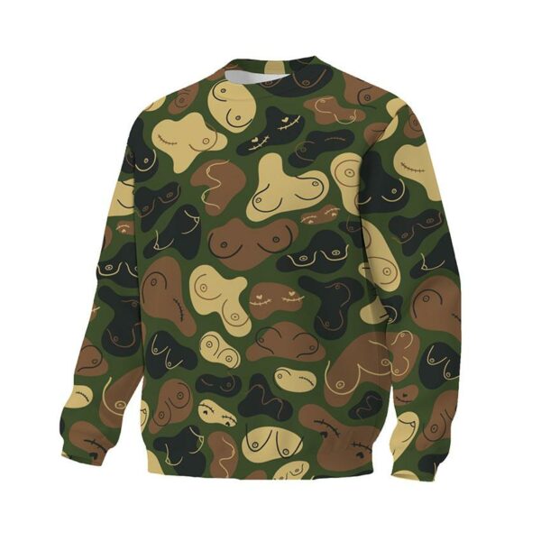 Світшот унісекс з принтом «Бодіпозитивний камуфляж. Body-positive camouflage»
