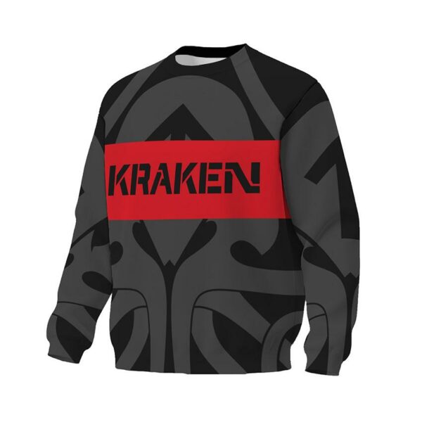 Світшот унісекс з принтом «Спецпідрозділ Kraken. Елітний захист. Kraken Regiment. Elite Defense»